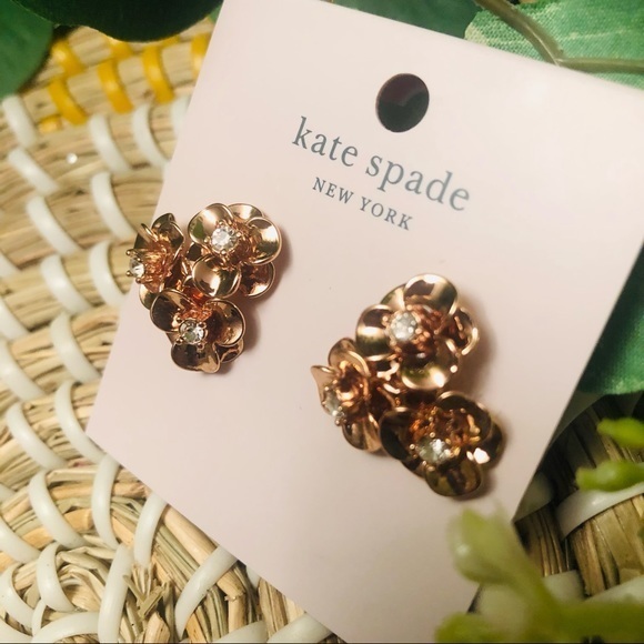 Kate spade flower cluster earrings